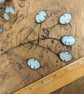 Stained Glass Flowers, Honesty Tiffany Suncatcher, Glass Flower Seeds on Stem - Image 7