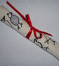 Knitting Needle Roll In Chicken Print Cotton  with 3 Pairs Bamboo Needles. - Image 3