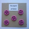 Pack of 5 handmade beaded Dorset buttons 15mm