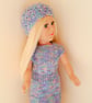 KNITTING PATTERN PDF Sail Away Dress for Doll - Image 1