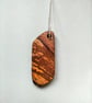 Elm Burl Pendant on Sterling Silver Necklace