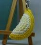 Crochet Lemon slice keyring - Image 2