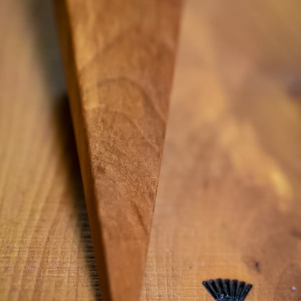 Hand Carved Hawthorn Kilt Pin, Minimalist Wooden Brooch, Scottish Gift for him,