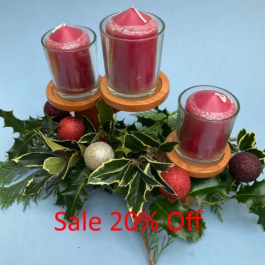 Table Centre Piece - 3 Tier Candle Decoration (WCH13)