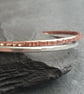Silver and copper bangle set, Interlocking bangles, Set of two - Image 3