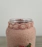 Handmade Taupe Yarn Wrapped Vase - Crochet Trim and Rustic Flower Detail - Image 4