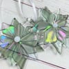 Fused glass snowflake- Christmas decoration 