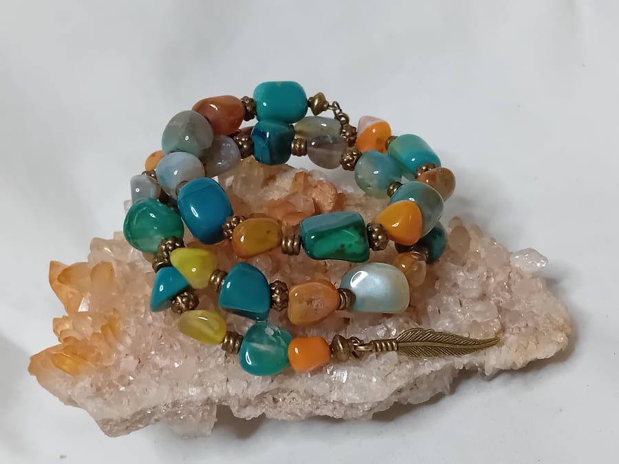Chunky Agate Bracelet