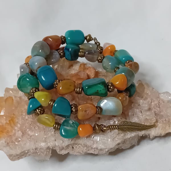 Chunky Agate Bracelet