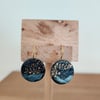 Starry night polymer clay  earrings