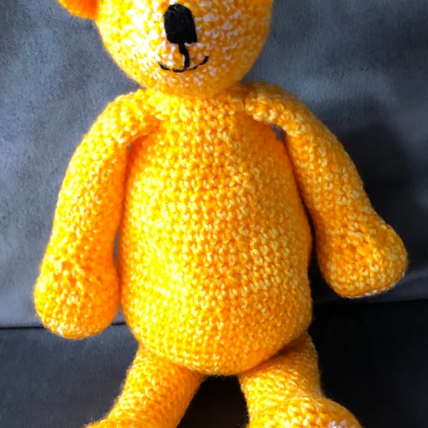 Crocheted Marmalade Teddy Bear