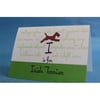 I is for Irish Terrier Greeting Card