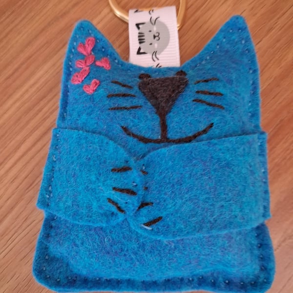 Handmade cat keyring