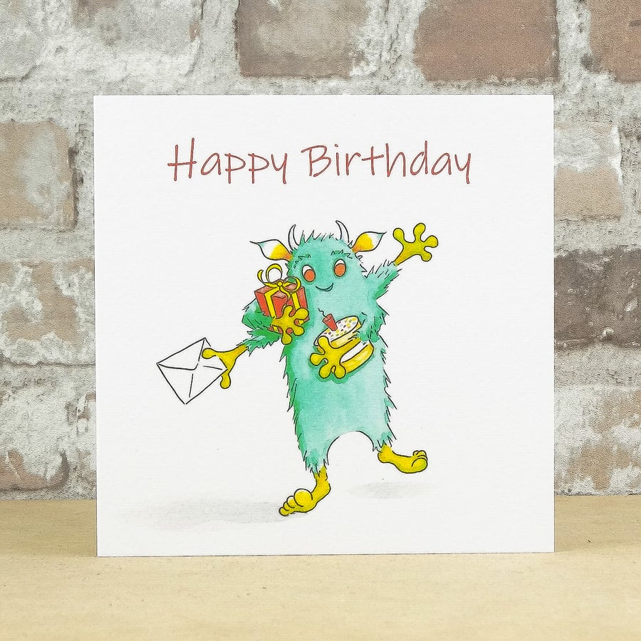 Birthday Card Monster