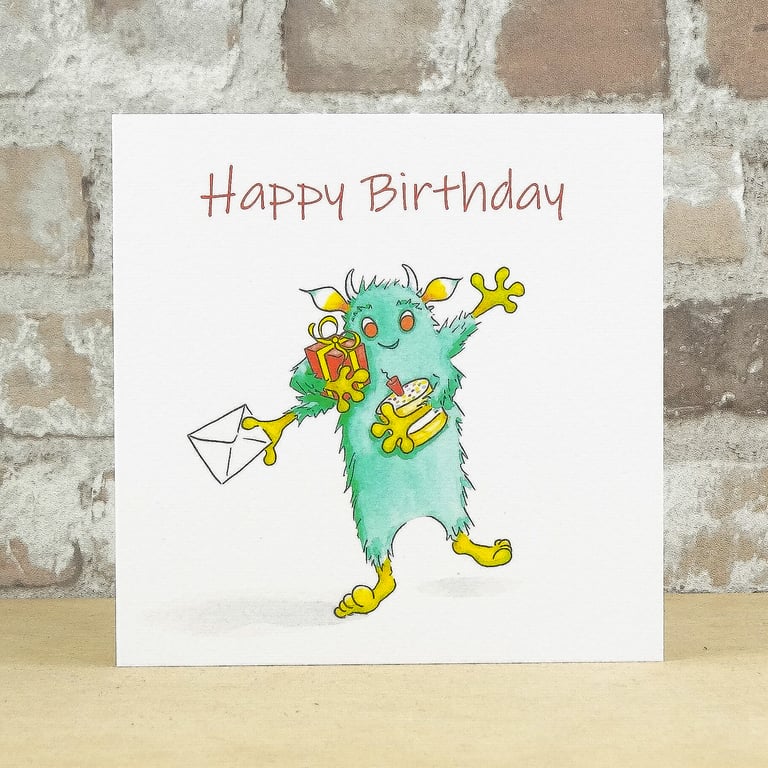 Birthday Card Monster