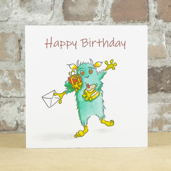 Birthday Card Monster
