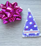 Christmas Tree brooch – Love Christmas - Purple - Image 3