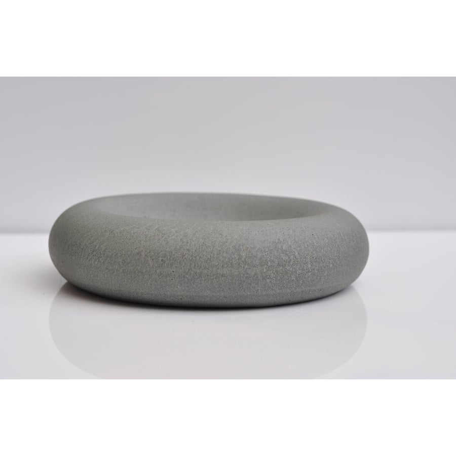 Concrete Key Bowl: Handmade Heavy Modern Minimalist Home Decor