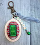 Front Door Keyring or Bag Charm