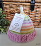 Designer Baby Merino Wool Booties & Hat Gift Set 0-3 months size - Image 9