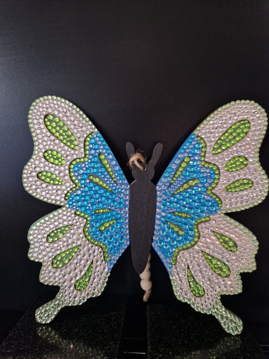 Blue and green butterfly 