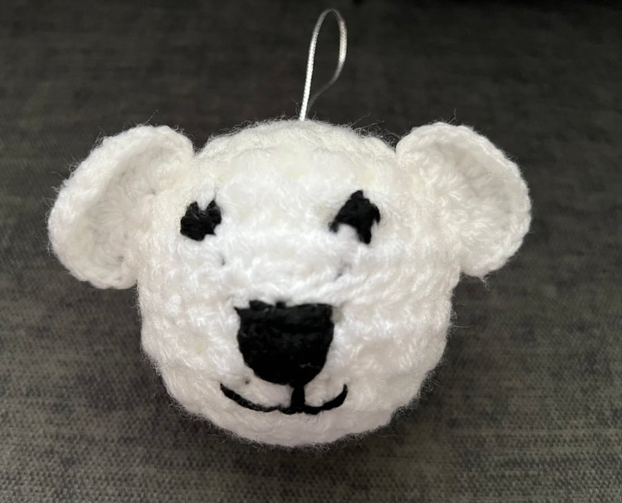 Christmas crochet bauble Bear