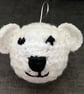 Christmas crochet bauble Bear - Image 1