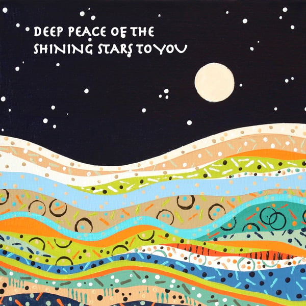 DEEP PEACE OF THE SHINING STARS-BLANK GREETINGS CARD