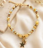 Handmade Celestial Beaded Anklet 