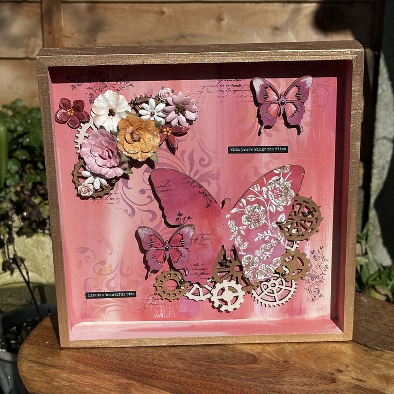 Butterfly Feminine Steampunk Original Art