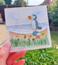 Mini Puffin Coastal Art, Handmade 3D Puffin Picture, One-of-a-Kind Seaside Gift - Image 5