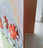 Unisex personalised rainbow new baby card - Image 2