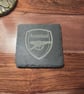 Gunners-Inspired Slate Stone Coasters - Natural Stone - Football Fan Home Decor