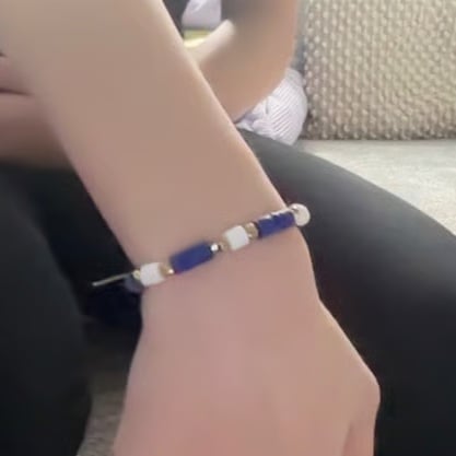 Blue and White bracelet