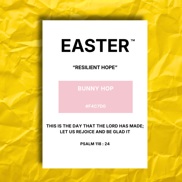 Easter Greeting Card – BUNNY HOP Colour Swatch Series (A6 Blank Inside)