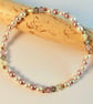 Czech Glass Pearl Bracelet With Swarovski Crystals  - Handmade In Devon - Image 4