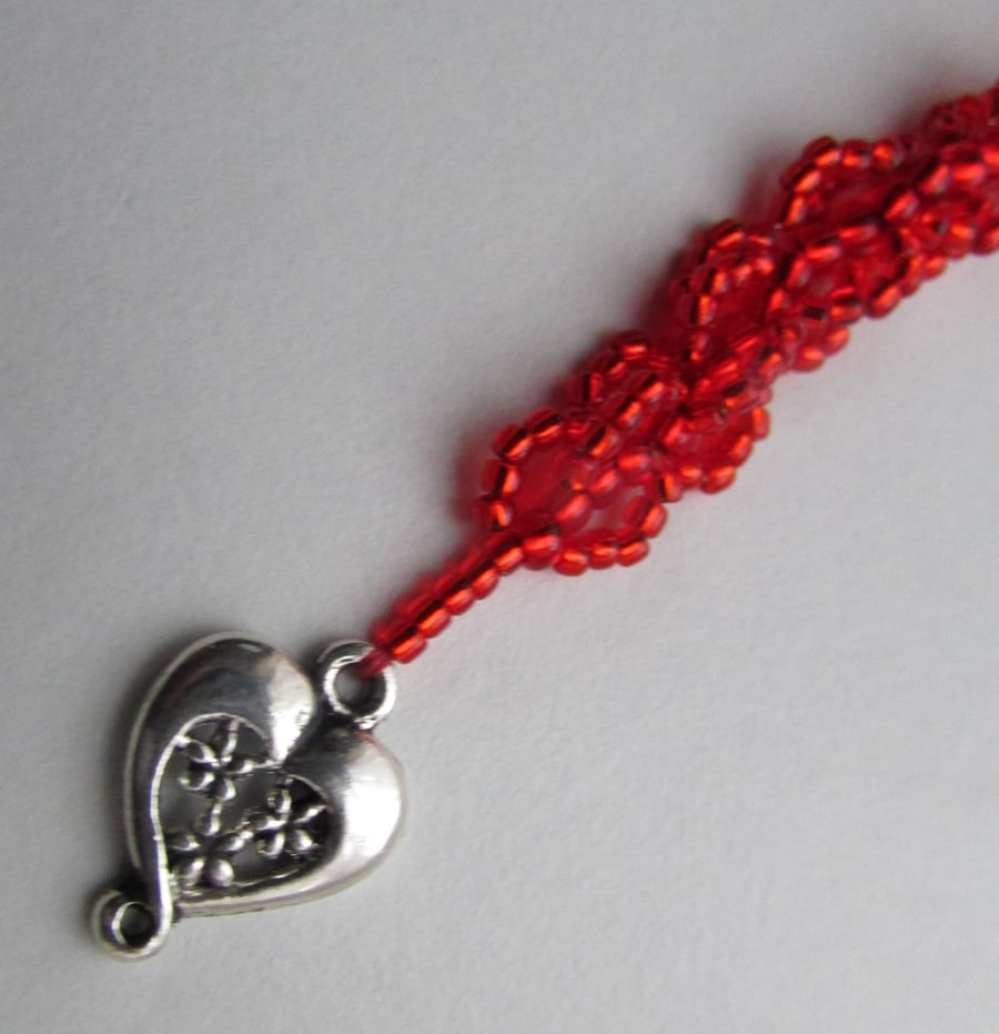 Red Heart Bag Charm