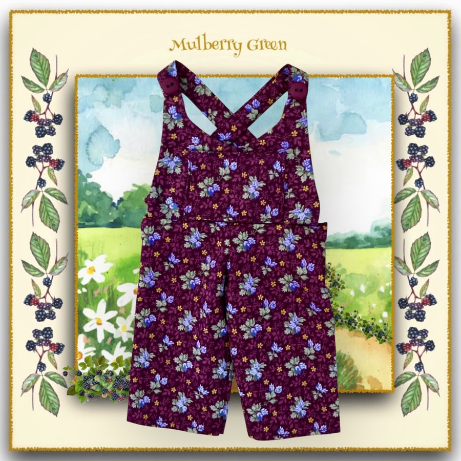 Reserved for Mandy - Relaxed Mulberry Dungarees