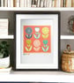 Retro Flower Garden - coral - Image 3