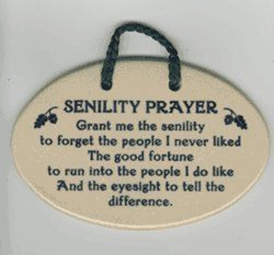 Senilty Prayer Magnet