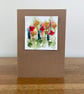 Hand Painted impressionistic floral Greeting Card original art. - Image 2