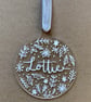 Personalised hand illustrated Christmas decoration - Image 1
