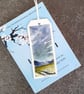 Misty Mountains. Handpainted Bookmark. Original Painting