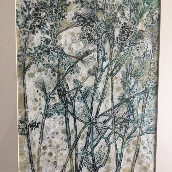 Original Mixed Media work of Botanical Images