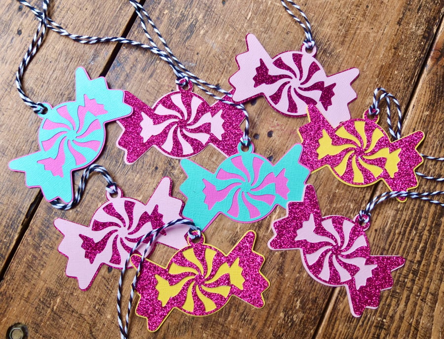 8 Candy Shaped Gift Tags