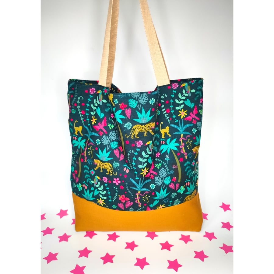 Tote Bag, Large Jungle Tote Bag