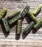 25mm & 30mm  Spanish Cylindrical Grey Green Multi 2 Hole Button Toggle - Image 2