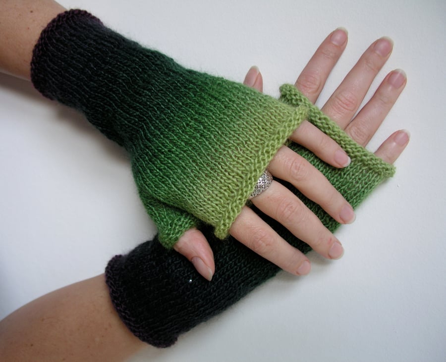 Hand Knitted Wrist Warmers 