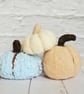 Pumpkin (Set of 3) - 'Cool' Colours, Needle Felted, Autumn Table Décor - Image 2