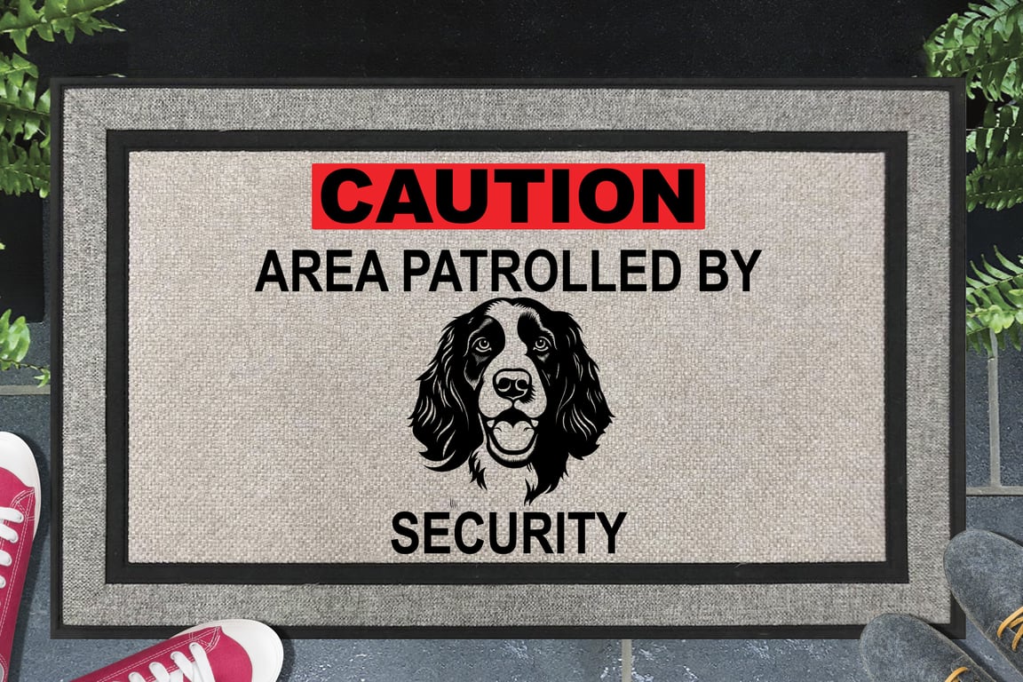 English Springer Spaniel Security Door Mat - All Weather Doormat - 45x70cm 